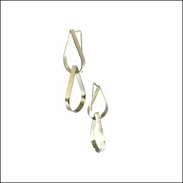 drops 2 tiered earrings - made to order