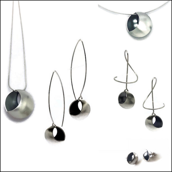 2 moons earrings keynote - made to order