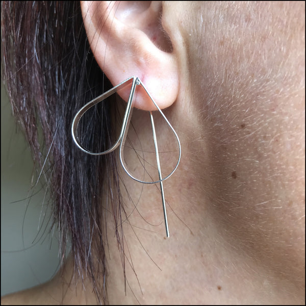 drops double earrings - made to order