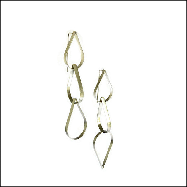 drops 3 tiered earrings  - made to order