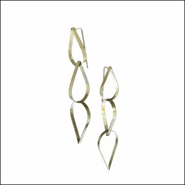 drops 3 tiered earrings  - made to order