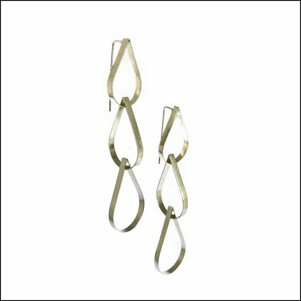 drops 3 tiered earrings  - made to order