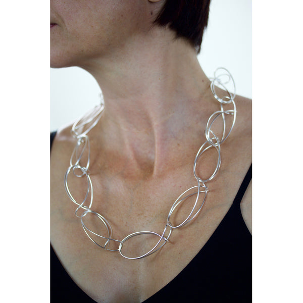 folded loops necklace - made to order