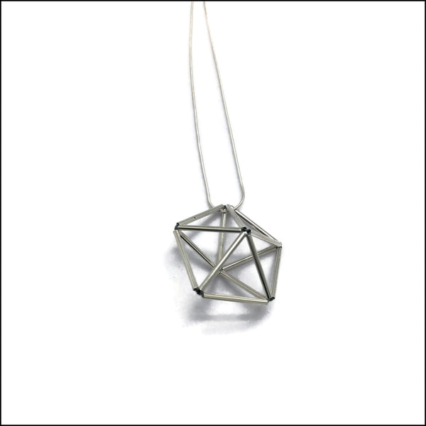 woven decahedron pendant - made to order