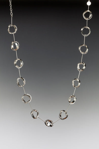 KNOTS-AND-STIX sterling silver necklace - made to order