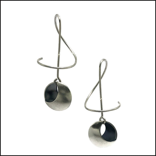 2 moons earrings keynote - made to order