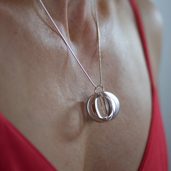 discs sphere pendant - made to order