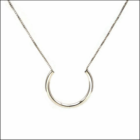 horseshoe pendant sterling silver