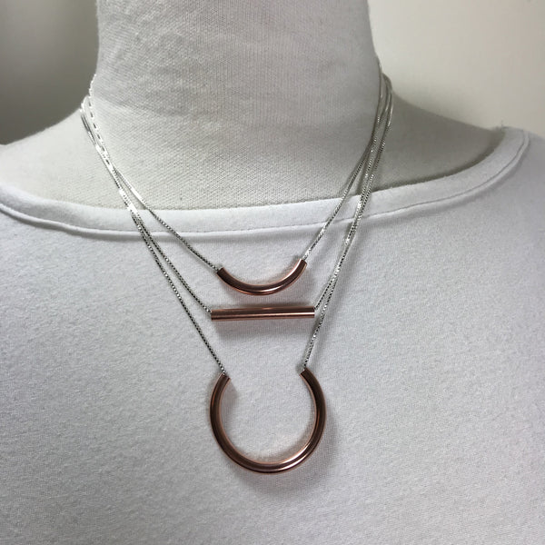 horseshoe pendant copper