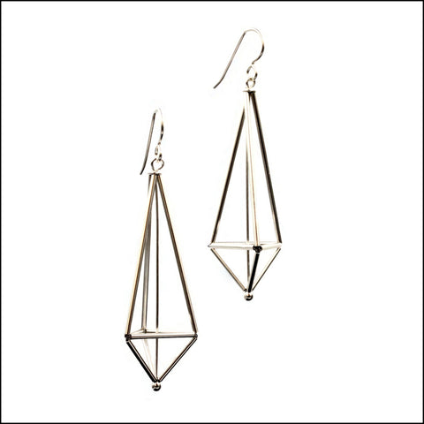 woven lantern earrings - made to order